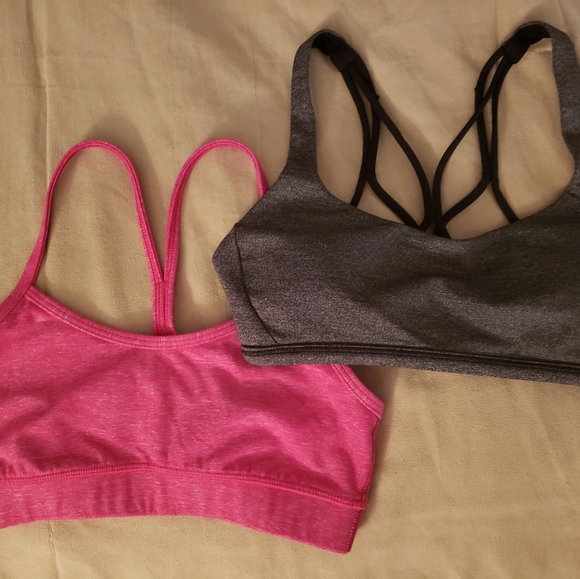 ●SOLD ON MERC●☆2 lulu bras☆ Size 2 VGUC - Picture 2 of 12